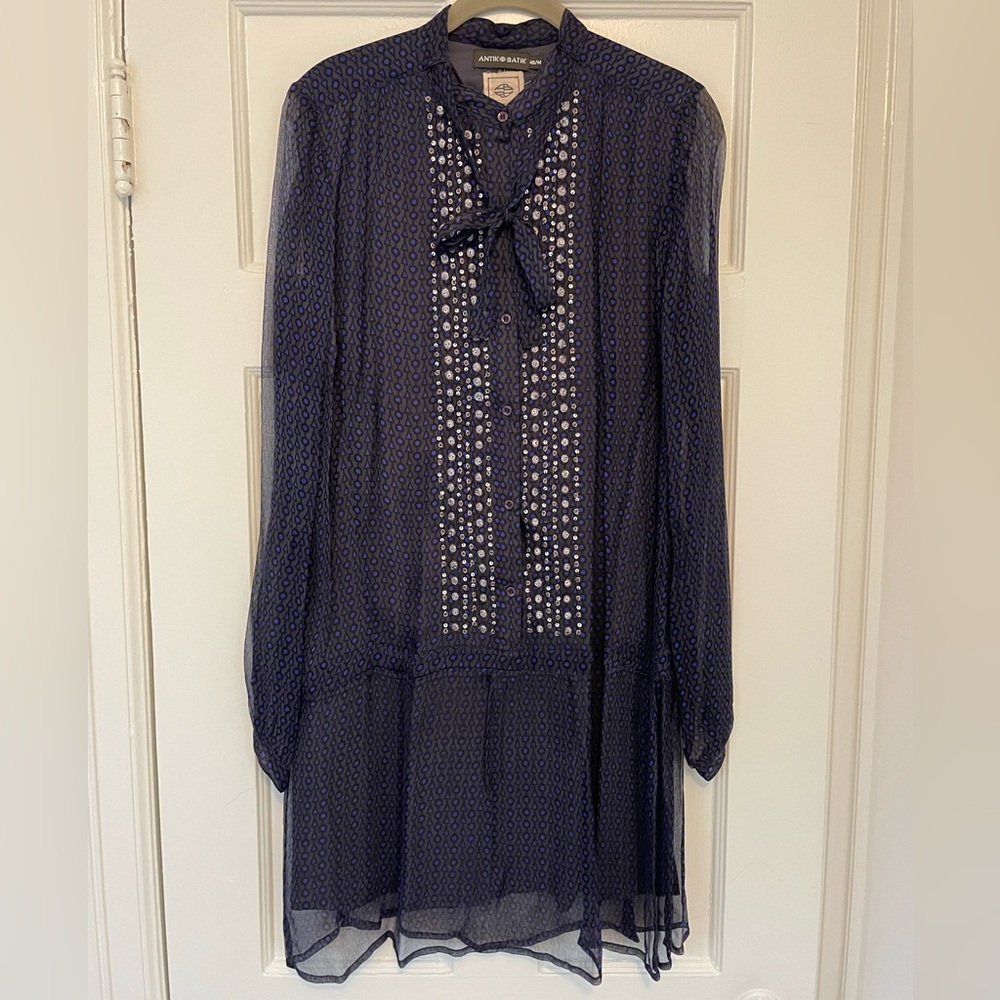 Antik Batik Vintage sheer and sequin dress
